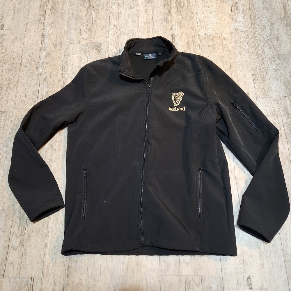 Dolmen Irish Harp Shell Jacket Mens L